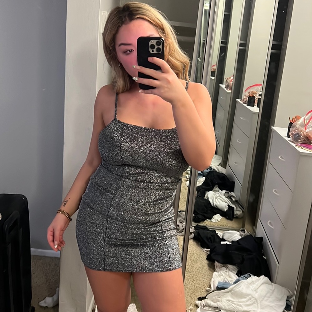 Glitter mini dress